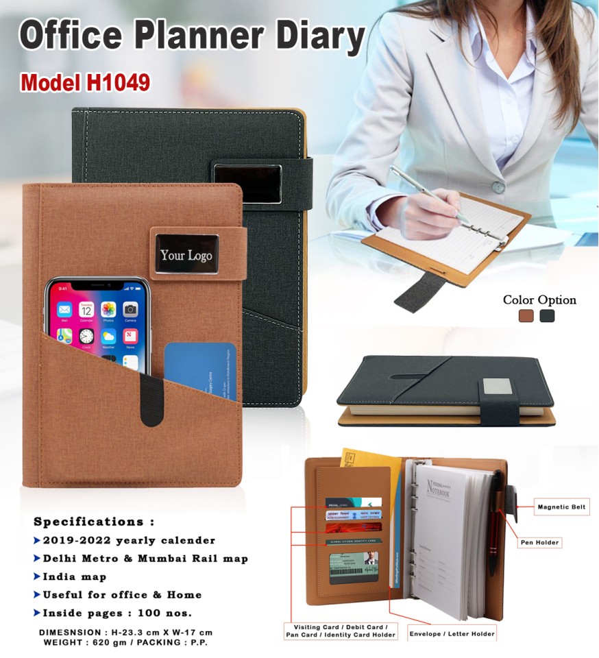 Office Planner Diary With Documents Holder